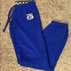Blue petite sized Tapered ankle sweats